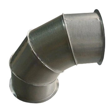 Отвод 90° R-1D 4s с отбортовкой